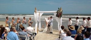 chairs and arbor