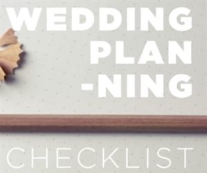 planning for wedding checklist pencil & book