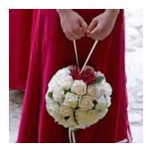 pomander bouquet, kissing ball bouquet - bridal bouquets