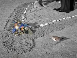 sand art heart